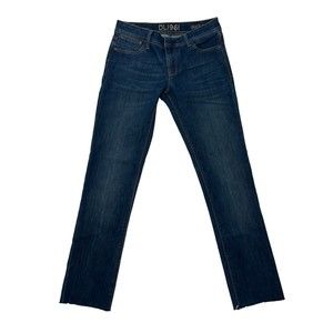 DL1961 Jeans Women's 26 Blue Grace High Rise Straight Leg Mosh Denim